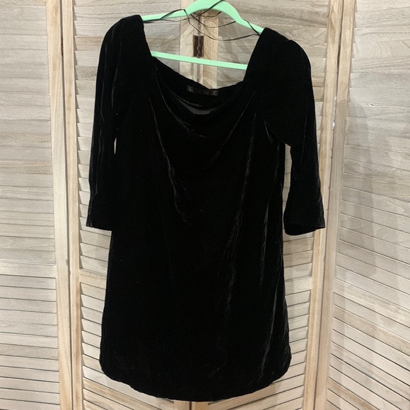 Zara Dresses Zara Black Velvet Dress Poshmark